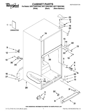 Diagram for WRT779RWYB00