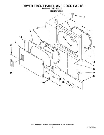 Diagram for YWET3300XQ0