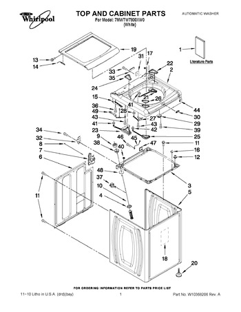 Diagram for 7MWTW7800XW0