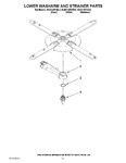 Diagram for 11 - Lower Washarm And Strainer Parts