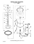 Diagram for 03 - Basket And Tub Parts