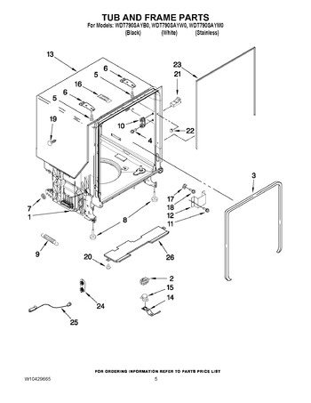 Diagram for WDT790SAYB0