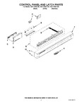 Diagram for 02 - Control Panel And Latch Parts