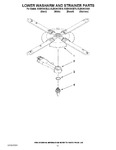 Diagram for 11 - Lower Washarm And Strainer Parts