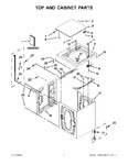 Diagram for 01 - Top And Cabinet Parts