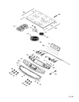 Diagram for Control Panel & Cooktop