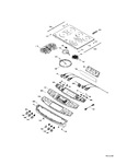 Diagram for Control Panel & Cooktop