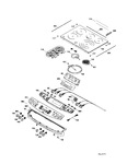 Diagram for Control Panel & Cooktop