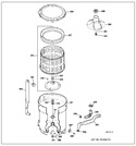 Diagram for Tub, Basket & Agitator