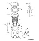 Diagram for 3 - Tub, Basket & Agitator