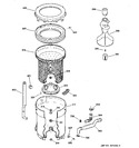 Diagram for 3 - Tub, Basket & Agitator