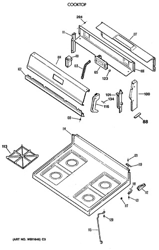 Diagram for JGBS17EV3WH