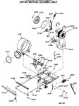 Diagram for 3 - Dryer Motor, Blower, Belt