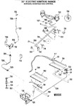 Diagram for 4 - 30" Electric Ignition Range