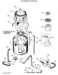 Diagram for 4 - Tub, Basket & Agitator