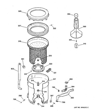 Diagram for WVXR1040T3WW