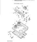 Diagram for 1 - Control Panel & Cooktop