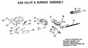 Diagram for 4 - Gas Valve & Burner Assembly