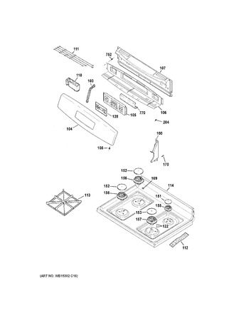 Diagram for JGB635DEK3WW