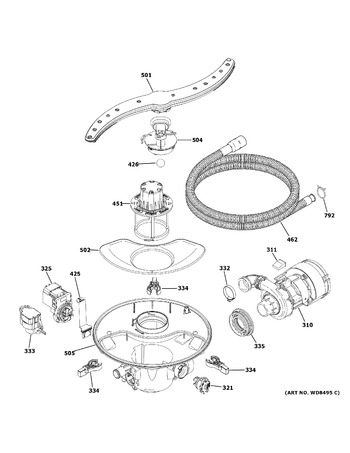 Diagram for GDT645SFN0DS