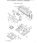 Diagram for 2 - Control Panel & Cooktop