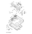 Diagram for 1 - Control Panel & Cooktop