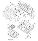 Diagram for 2 - Control Panel & Cooktop