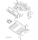 Diagram for 2 - Control Panel & Cooktop