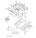 Diagram for 2 - Control Panel & Cooktop