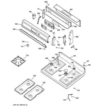 Diagram for RGB745WEA5WW