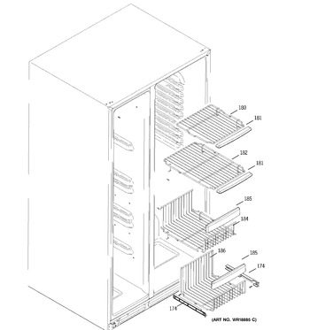 Diagram for GSS25LGMBWW