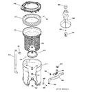 Diagram for 3 - Tub, Basket & Agitator