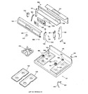 Diagram for 2 - Control Panel & Cooktop