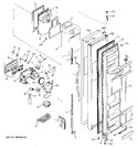 Diagram for 1 - Freezer Door