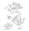 Diagram for 2 - Control Panel & Cooktop