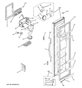 Diagram for HSS25GDPHWW