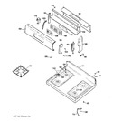 Diagram for 2 - Control Panel & Cooktop