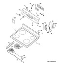 Diagram for 1 - Control Panel & Cooktop