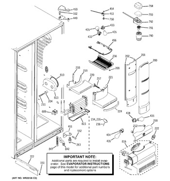 Diagram for PCF23PGWAWW