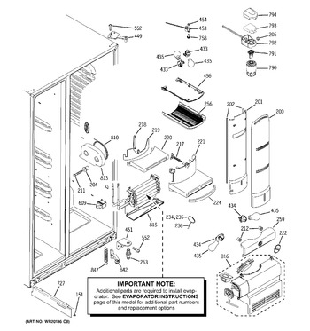 Diagram for PCF23RGWCWW