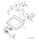 Diagram for 1 - Control Panel & Cooktop