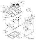 Diagram for 1 - Control Panel & Cooktop