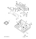 Diagram for 2 - Control Panel & Cooktop