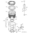 Diagram for 3 - Tub, Basket & Agitator