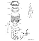 Diagram for 3 - Tub, Basket & Agitator