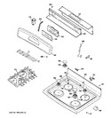 Diagram for 2 - Control Panel & Cooktop