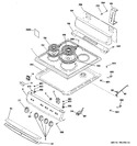 Diagram for 1 - Control Panel & Cooktop