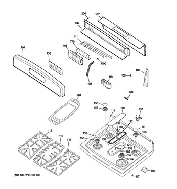 Diagram for JGB500DEP3BB