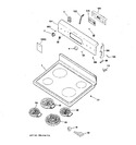 Diagram for 1 - Control Panel & Cooktop