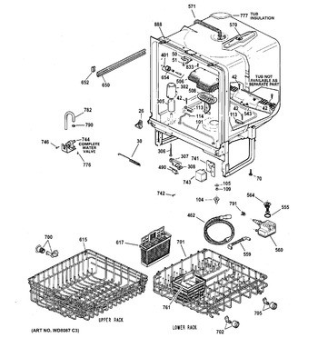 Diagram for GSD3900G00WW